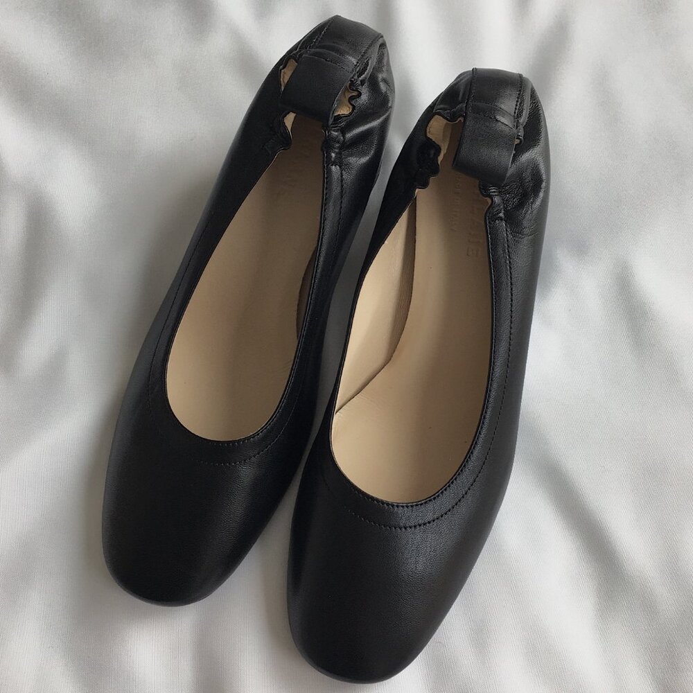 NWOB Everlane The Italian Nappa Leather Day Heel in Black, Size 7